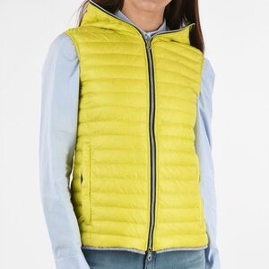 Duvetica Unisex Lightweight Sleeveless Down Jacket Hooded Puffer Vest  Gorpcore